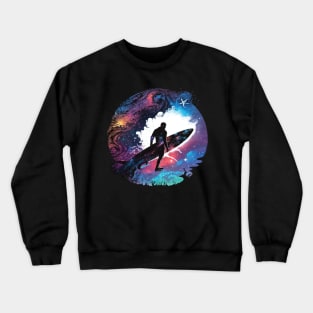 space surfer Crewneck Sweatshirt